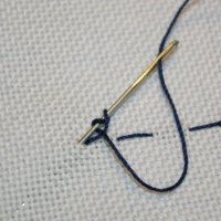 Anleitungsbilder f&uuml;r Kn&ouml;tchenstich.