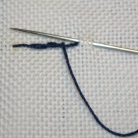 Anleitungsbilder f&uuml;r den Stielstich.