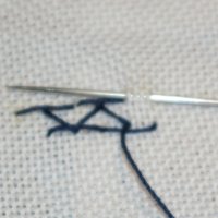 Anleitungsbilder f&uuml;r den Zackenstich.